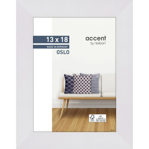 4012292408590 - Bilderrahmen OSLO (LB 13x18 cm) LB 13x18 cm weiß Fotorahmen