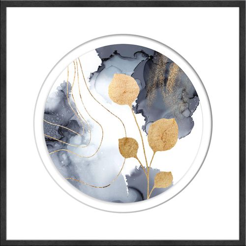 4250133651600 - Kunstdruck BLUE MEETS GOLD II (BHT 71x71x3 cm)