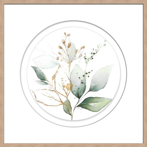 4250133651525 - Kunstdruck GREEN LEAF II (BHT 71x71x3 cm) BHT 71x71x3 cm weiß Bild Gemälde Wandbild 4250133651525 - Kunstdruck GREEN LEAF II (BHT 71x71x3 cm) BHT 71x71x3 cm weiß Bild Gemälde Wandbild