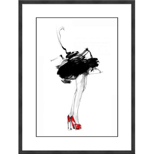 4250133649089 - Gerahmtes-Bild RED SHOES (BHT 62x82x3 cm) BHT 62x82x3 cm weiß
