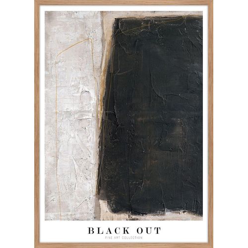 5715226312640 - Kunstdruck BLACK OUT (LBH 50x70x2 cm) LBH 50x70x2 cm bunt Bild Gemälde Wandbild 5715226312640 - Kunstdruck BLACK OUT (LBH 50x70x2 cm) LBH 50x70x2 cm bunt Bild Gemälde Wandbild