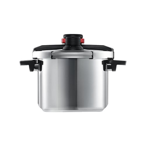 4054359011480 - Schnellkochtopf WOLL Pressure Pro Töpfe Gr 6 l + Ø 22 cm + Höhe 175 cm schwarz (edelstahlfarben schwarz) Schnellkochtopf Schnellkochtöpfe Topf Dampfkochtopf Ø 22 cm Induktion Made in Germany