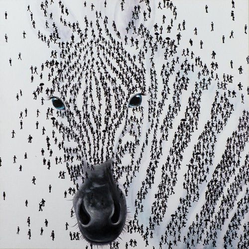 4050743056303 - Keilrahmenbild ZEBRA (LBH 115x115x350 cm) LBH 115x115x350 cm bunt 4050743056303 - Keilrahmenbild ZEBRA (LBH 115x115x350 cm) LBH 115x115x350 cm bunt