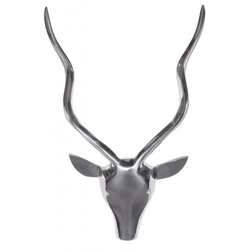 4250739287319 - Wanddekoration Hirsch 33 cm Aluminium silbern 4250739287319 - Wanddekoration Hirsch 33 cm Aluminium silbern
