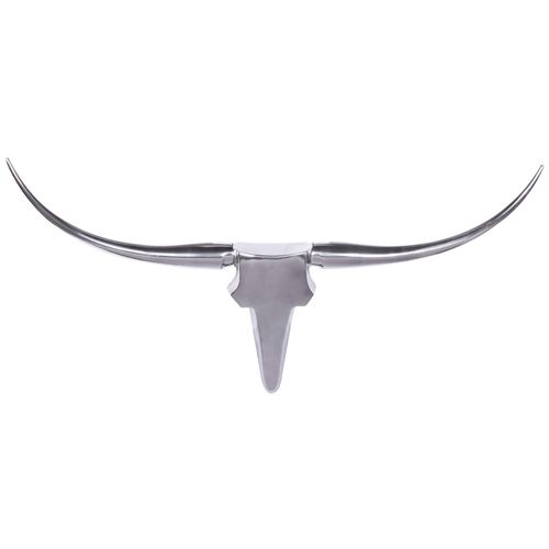 4250739287227 - Wanddekoration Geweih Bull L 125 cm Aluminium silbern 4250739287227 - Wanddekoration Geweih Bull L 125 cm Aluminium silbern