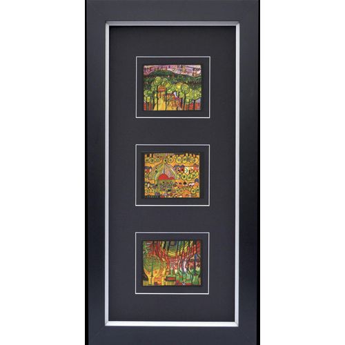 4260286494047 - Kunstdruck HUNDERTWASSER (BH 45x8250 cm) BH 45x8250 cm bunt Bild Gemälde Wandbild