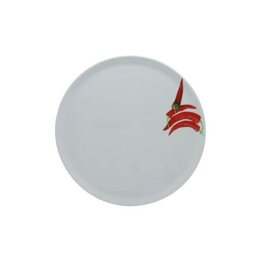 4045486171239 - Pizzateller Europa Kräuter in weiß mit Chili-Motiv 33 cm
