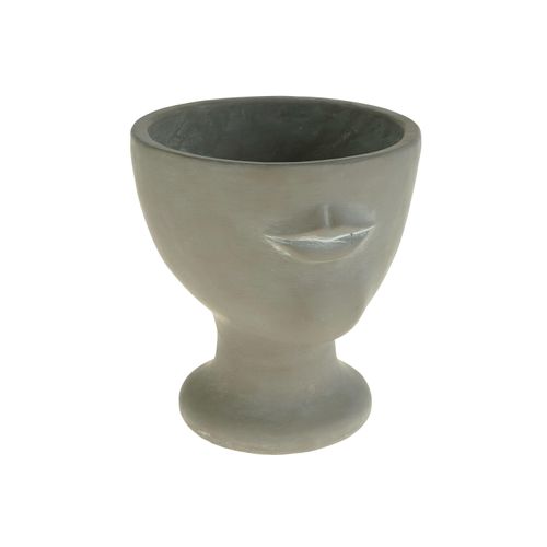 4030673529740 - Übertopf FACE (DH 1750x19 cm) DH 1750x19 cm grau Blumentopf Blumenkübel Pflanzenkübel