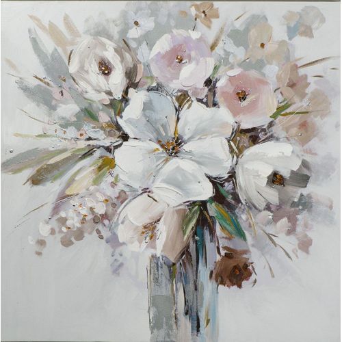 4050743040784 - Gemälde BLUMENSTRAUSS (LB 80x80 cm) LB 80x80 cm bunt Bild Kunstdruck Wandbild