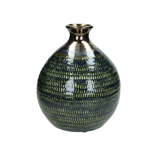 8719533086604 - Vase CERAMIC (DH 25x30 cm) DH 25x30 cm grün Blumenvase Blumengefäß 8719533086604 - Vase CERAMIC (DH 25x30 cm) DH 25x30 cm grün Blumenvase Blumengefäß