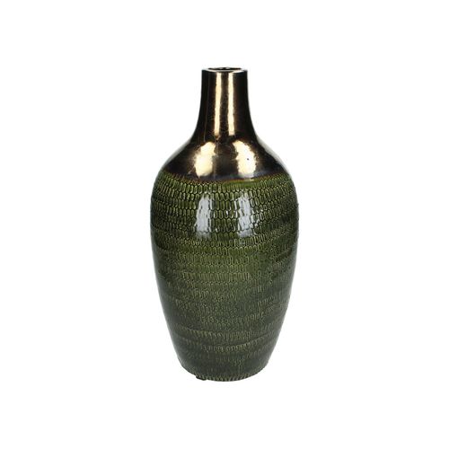8719533086611 - Vase CERAMIC (DH 20x43 cm) DH 20x43 cm grün Blumenvase Blumengefäß 8719533086611 - Vase CERAMIC (DH 20x43 cm) DH 20x43 cm grün Blumenvase Blumengefäß
