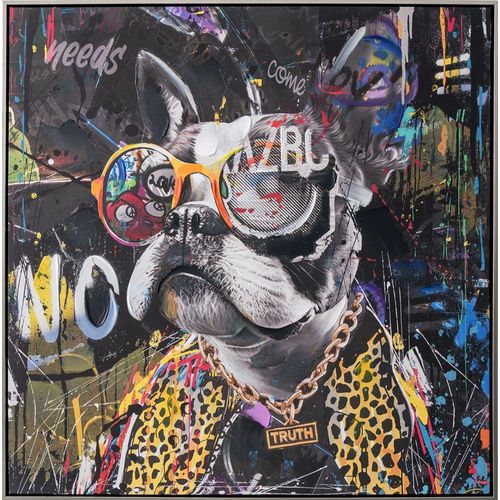 4050743085426 - Keilrahmenbild RAPPER DOG (BH 8250x8250 cm) BH 8250x8250 cm bunt