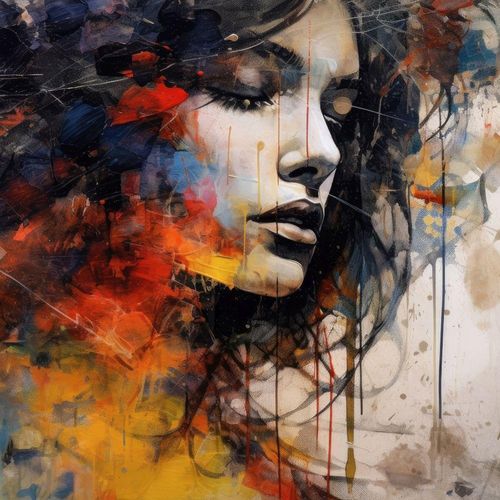 4050743087895 - Acrylglasbild DREAM ON COLOR (BHT 105x105x6 cm) BHT 105x105x6 cm bunt Glasbild