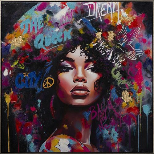 4050743089479 - Gemälde COLOURED ROCKSTYLE (BHT 100x100x370 cm) BHT 100x100x370 cm bunt Bild Kunstdruck Wandbild