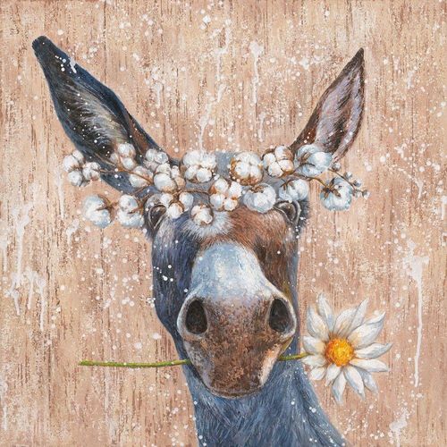4050743059601 - Keilrahmenbild ESEL MIT BLUMEN (LB 70x70 cm) LB 70x70 cm bunt 4050743059601 - Keilrahmenbild ESEL MIT BLUMEN (LB 70x70 cm) LB 70x70 cm bunt