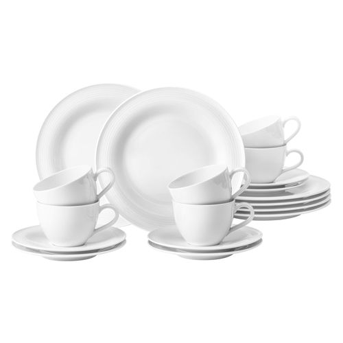 4052212090856 - Kaffeeservice SELTMANN WEIDEN Geschirr-Set Service Beat Geschirr-Sets Gr 18 tlg weiß Geschirr-Sets für 6 Personen Rillendekor 18 Teile 4052212090856 - Kaffeeservice SELTMANN WEIDEN Geschirr-Set Service Beat Geschirr-Sets Gr 18 tlg weiß Geschirr-Sets für 6 Personen Rillendekor 18 Teile