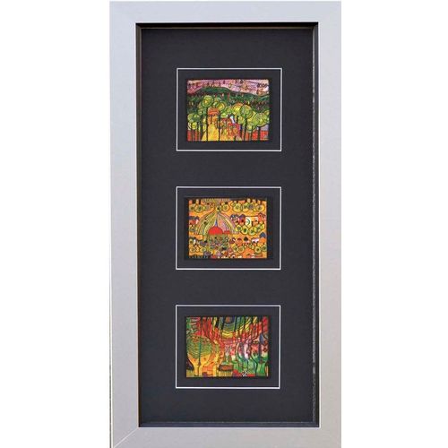 4260286494467 - Kunstdruck HUNDERTWASSER (BH 45x8250 cm) BH 45x8250 cm bunt Bild Gemälde Wandbild