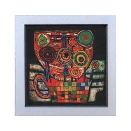 4260286494566 - Kunstdruck HUNDERTWASSER (BH 61x61 cm) BH 61x61 cm bunt Bild Gemälde Wandbild