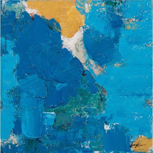 4050743068856 - Keilrahmenbild STRAHLEND BLAU (BHT 60x60x370 cm)