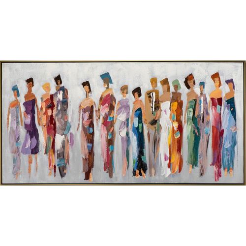4050743068771 - Gemälde MODISCHE DAMEN (BHT 143x73x450 cm) BHT 143x73x450 cm bunt Bild Kunstdruck Wandbild 4050743068771 - Gemälde MODISCHE DAMEN (BHT 143x73x450 cm) BHT 143x73x450 cm bunt Bild Kunstdruck Wandbild