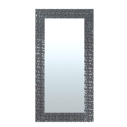 4251062236531 - Dekospiegel LENFRA Lisa silber (silberfarben) Spiegel B H T 55cm x 145cm x 25cm Holz Wandspiegel B55cm H145cm T25cm