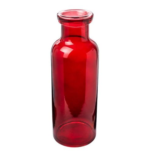 4005632340452 - Vase EDGE BOTTLE (DH 9x26 cm) DH 9x26 cm rot Blumenvase Blumengefäß 4005632340452 - Vase EDGE BOTTLE (DH 9x26 cm) DH 9x26 cm rot Blumenvase Blumengefäß
