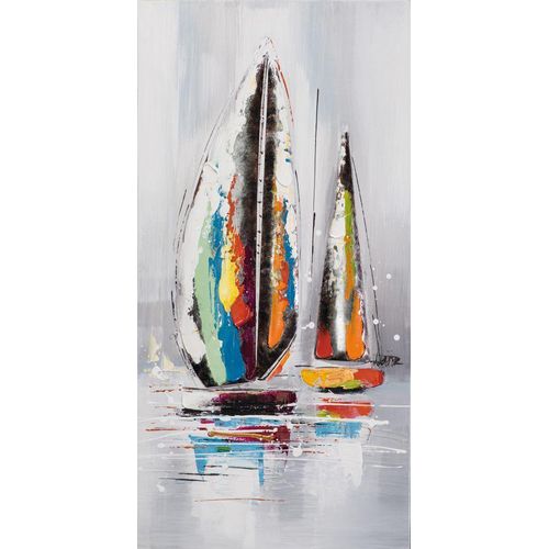 4050743035056 - Gemälde SEGELBOOT (LB 40x80 cm) LB 40x80 cm bunt Bild Kunstdruck Wandbild