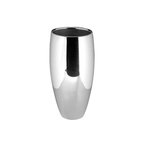 4042911570179 - Dekovase FINK AFRICA Vasen Gr H 40 cm Ø 21 cm silberfarben Tischvase aus Metall vernickelt 4042911570179 - Dekovase FINK AFRICA Vasen Gr H 40 cm Ø 21 cm silberfarben Tischvase aus Metall vernickelt
