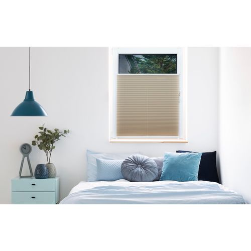 4040255663595 - buchheister Plissee FREE sand 75x130cm (BH 75x130 cm) BH 75x130 cm braun