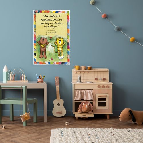 4262513380314 - Leinwandbild LUCKYLINDE Der kleine Bär und der kleine Tiger - JANOSCH Zitat bunt (farbe bild(er) bunt) B40cm H60cm T2cm Canvas Holzrahmen Bilder Exklusive JANOSCH Kindermotive 4262513380314 - Leinwandbild LUCKYLINDE Der kleine Bär und der kleine Tiger - JANOSCH Zitat bunt (farbe bild(er) bunt) B40cm H60cm T2cm Canvas Holzrahmen Bilder Exklusive JANOSCH Kindermotive