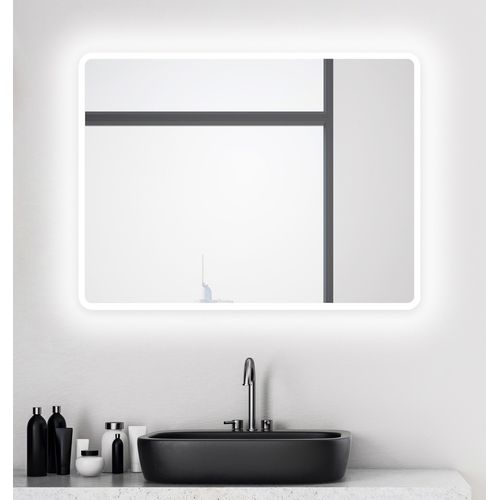4250312110843 - Moon Badspiegel mit Beleuchtung � LED Badezimmerspiegel 80x60 cm � LED Spiegel mit umlaufenden Raumlicht � Spiegel mit Lichtfarbe neutralwei� � 4250312110843 - Moon Badspiegel mit Beleuchtung � LED Badezimmerspiegel 80x60 cm � LED Spiegel mit umlaufenden Raumlicht � Spiegel mit Lichtfarbe neutralwei� �