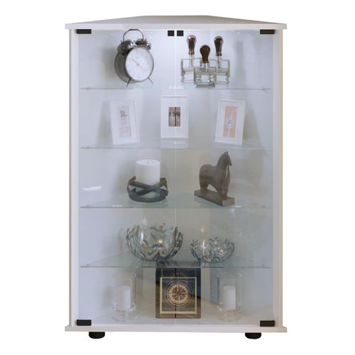 4051814372018 - Glasvitrine stehend Vitrine Glas mit ESG-Sicherheitsglas Maße ca H 88 x B 67 x T 23 cm Standvitrine Glas Modern und platzsparend Glas Vitrinenschrank – Vecko L 4051814372018 - Glasvitrine stehend Vitrine Glas mit ESG-Sicherheitsglas Maße ca H 88 x B 67 x T 23 cm Standvitrine Glas Modern und platzsparend Glas Vitrinenschrank – Vecko L
