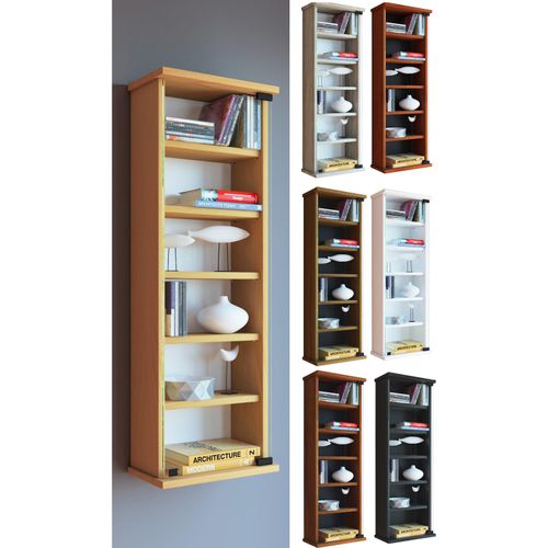 4051814349133 - Holz CD DVD Wandregal Hängeregal mit ESG-Sicherheitsglastür Platz für 150-CDs oder 65 DVDs oder 36-Videos Maße 92 x B 31 x T 18 cm Elegantes CD DVD Regal 5 variable Einlegeböden - Loposa 4051814349133 - Holz CD DVD Wandregal Hängeregal mit ESG-Sicherheitsglastür Platz für 150-CDs oder 65 DVDs oder 36-Videos Maße 92 x B 31 x T 18 cm Elegantes CD DVD Regal 5 variable Einlegeböden - Loposa