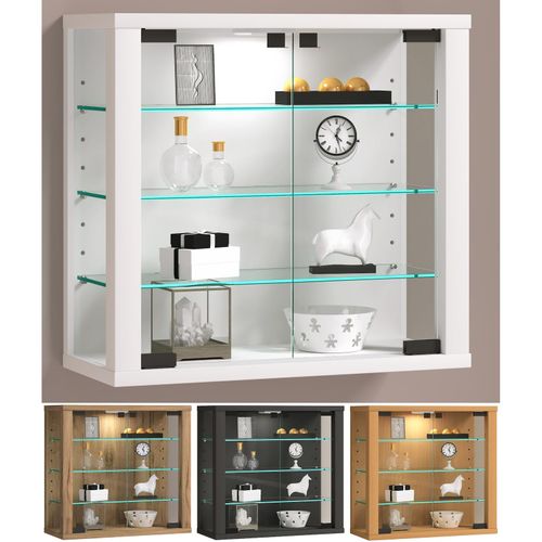 4051814427138 - Glasvitrine hängend Vitrine Glas mit ESG-Sicherheitsglas Maße H 40 x B 43 x T 18 cm Hängevitrine Glas Modern und platzsparend Glas Vitrinenschrank - Vitrosa S 4051814427138 - Glasvitrine hängend Vitrine Glas mit ESG-Sicherheitsglas Maße H 40 x B 43 x T 18 cm Hängevitrine Glas Modern und platzsparend Glas Vitrinenschrank - Vitrosa S