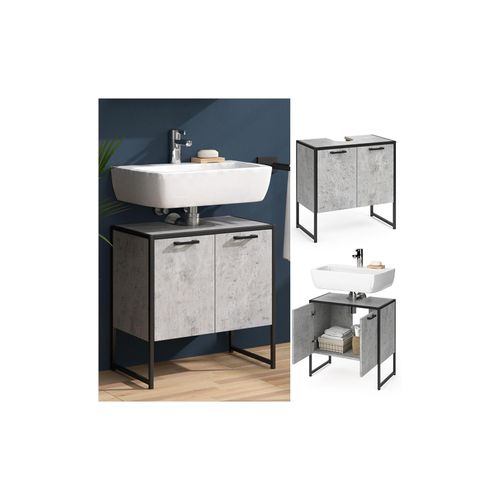 4251421948716 - Wachtischunterschrank Beton Fyrk Badschrank Waschbeckenunterschrank Unterschrank 4251421948716 - Wachtischunterschrank Beton Fyrk Badschrank Waschbeckenunterschrank Unterschrank