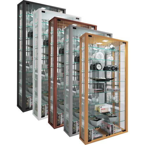 4051814412844 - Glasvitrine hängend Vitrine Glas mit ESG-Sicherheitsglas Maße ca H 115 xx B 59 x T 18 cm Hängevitrine Glas Modern und platzsparend Glas Vitrinenschrank - Vitrosa Maxi Spiegel 4051814412844 - Glasvitrine hängend Vitrine Glas mit ESG-Sicherheitsglas Maße ca H 115 xx B 59 x T 18 cm Hängevitrine Glas Modern und platzsparend Glas Vitrinenschrank - Vitrosa Maxi Spiegel