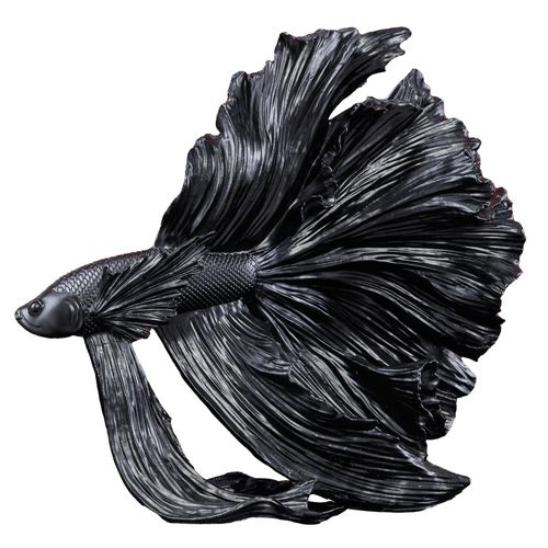 4251561904436 - riess-ambiente Skulptur CROWNTAIL - Design Deko Figur Kampffisch35cm schwarz Betta Fisch Skulptur 4251561904436 - riess-ambiente Skulptur CROWNTAIL - Design Deko Figur Kampffisch35cm schwarz Betta Fisch Skulptur