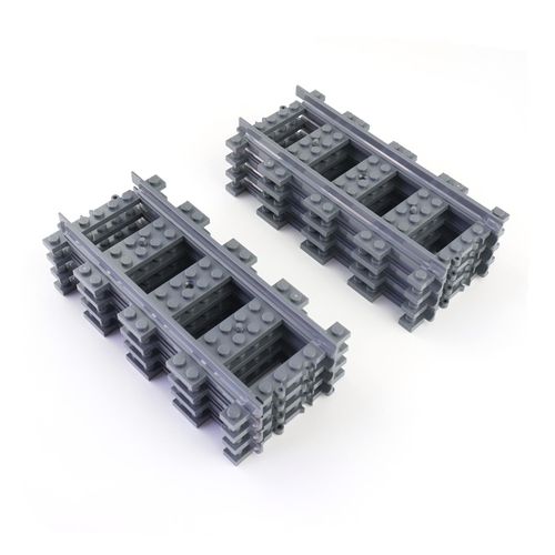4262363579852 - LEGO® City Eisenbahn Gerade Schienen Dunkelgrau - 53401 - Teile 100x 4262363579852 - LEGO® City Eisenbahn Gerade Schienen Dunkelgrau - 53401 - Teile 100x