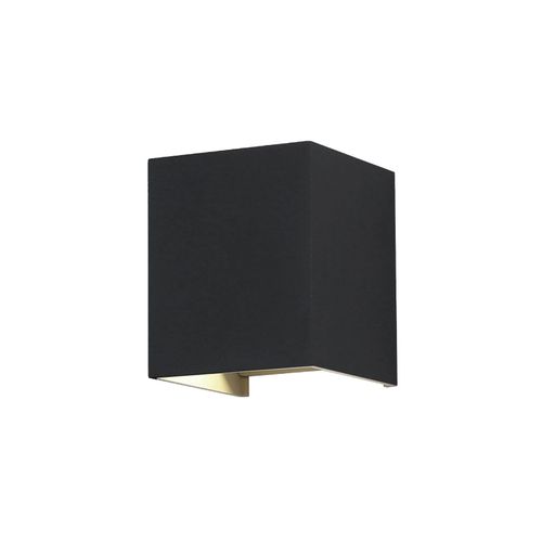 3800157678568 - V-tac - VT-759-B-N 5W Wandlampe chip bridgelux up down 140LM W 3000K body black aluminium square IP65 - sku 217078 - Schwarz