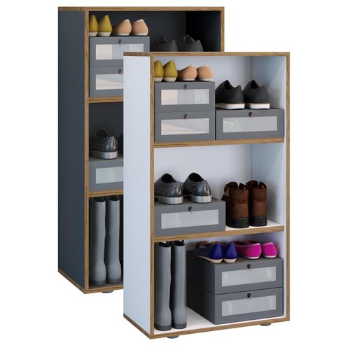 4051814443923 - Aktenregal Holz Büro Regal Bücher Ordner Aktenregal Salia 3f Gr 60 grau (anthrazit) B60cm H110cm T33cm Holzwerkstoff Holz Spanplatte Regale 4051814443923 - Aktenregal Holz Büro Regal Bücher Ordner Aktenregal Salia 3f Gr 60 grau (anthrazit) B60cm H110cm T33cm Holzwerkstoff Holz Spanplatte Regale