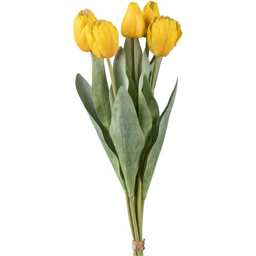 4064118319597 - Kunsttulpe CREATIV GREEN Bund aus Tulpen gelb mix H49cm Kunststoff Kunstpflanzen mit 5 Stielen 4064118319597 - Kunsttulpe CREATIV GREEN Bund aus Tulpen gelb mix H49cm Kunststoff Kunstpflanzen mit 5 Stielen
