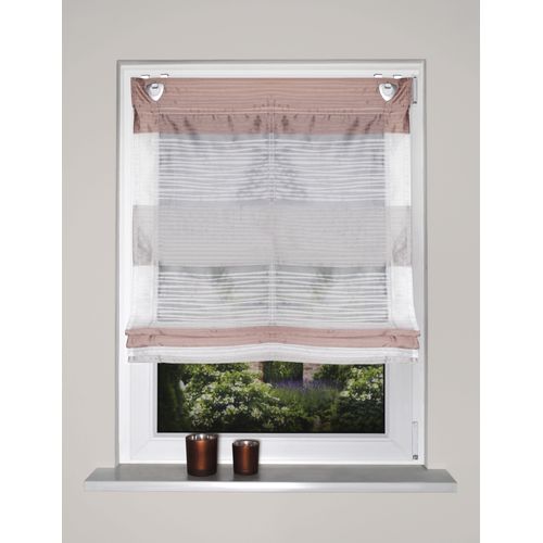4056751519595 - Raffrollo HOME WOHNIDEEN Sarnia Gr 1 rosa (altrosa grau) B45cm H135cm Organza Obermaterial 100% Polyester Raffrollos 4056751519595 - Raffrollo HOME WOHNIDEEN Sarnia Gr 1 rosa (altrosa grau) B45cm H135cm Organza Obermaterial 100% Polyester Raffrollos