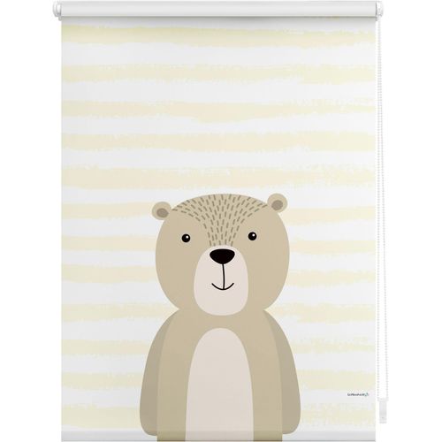 4250434154374 - Seitenzugrollo LÜTTENHÜTT Bär Rollos Gr 150 cm 45 cm beige (beige weiß) Verdunkelungsrollos Rollo Kinderrollo im Fixmaß 4250434154374 - Seitenzugrollo LÜTTENHÜTT Bär Rollos Gr 150 cm 45 cm beige (beige weiß) Verdunkelungsrollos Rollo Kinderrollo im Fixmaß