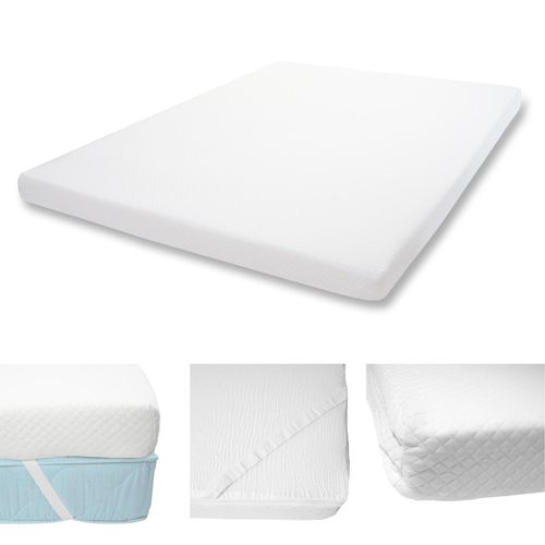 4057651271422 - 10cm Kaltschaum-Matratzentopper MCW-E63 Topper Matratzenauflage Matratzenschoner ~ 180x200cm