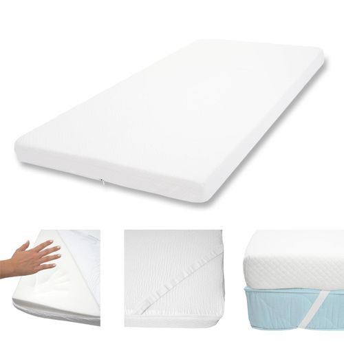 4057651355047 - 10cm Memoryfoam-Matratzentopper MCW-E63 Topper Matratzenauflage Matratzenschoner ~ 90x200cm Viscoschaum 4057651355047 - 10cm Memoryfoam-Matratzentopper MCW-E63 Topper Matratzenauflage Matratzenschoner ~ 90x200cm Viscoschaum