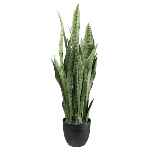 4064118248439 - P & B Kunstpflanze  Grün Schwarz  Kunststoff  90 cm  inkl Topf  Dekoration Blumen & Zubehör Kunstpflanzen