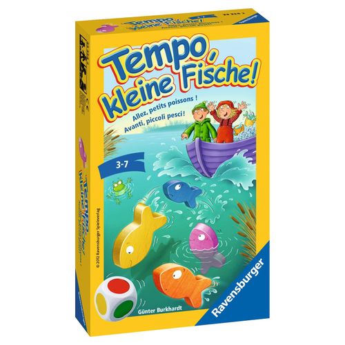 4005556233342 - Ravensburger 23334 - Tempo kleine Fische Mitbringspiel für 1-6 Spieler Kinderspiel ab 3 Jahren kompaktes Format Reisespiel Brettspiel 4005556233342 - Ravensburger 23334 - Tempo kleine Fische Mitbringspiel für 1-6 Spieler Kinderspiel ab 3 Jahren kompaktes Format Reisespiel Brettspiel