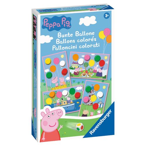 4005556208531 - Ravensburger Mitbringspiel - 20853 - Peppa Pig Bunte Ballone - Lustiges Farbwürf 4005556208531 - Ravensburger Mitbringspiel - 20853 - Peppa Pig Bunte Ballone - Lustiges Farbwürf