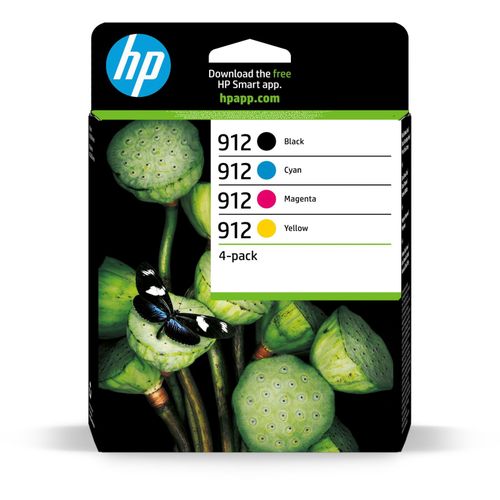 0195122352295 - ORIGINAL Multipack Schwarz   Cyan   Magenta   Gelb 6ZC74AE 912 4 Tintenpatronen 912 3YL80AE + 3YL77AE + 3YL78AE + 3YL79AE