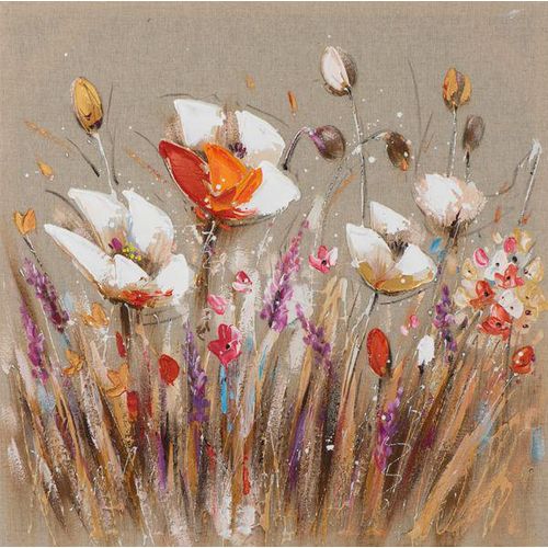 4050743031867 - Gemälde ENTZÜCKENDE BLUMEN (LB 40x40 cm) LB 40x40 cm bunt Bild Kunstdruck Wandbild